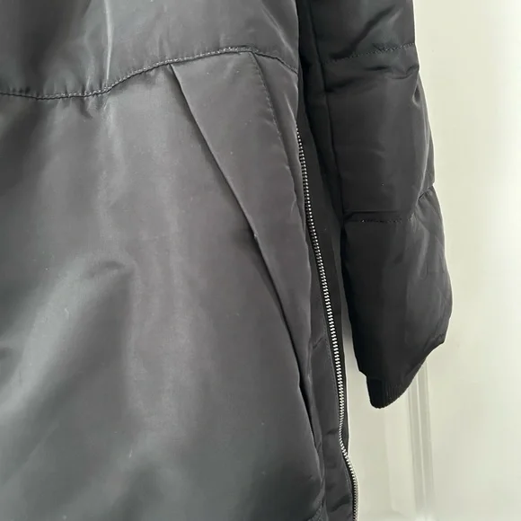 New ONLY Women's Down Filled Black Winter Jacket - Picture 6 of 12